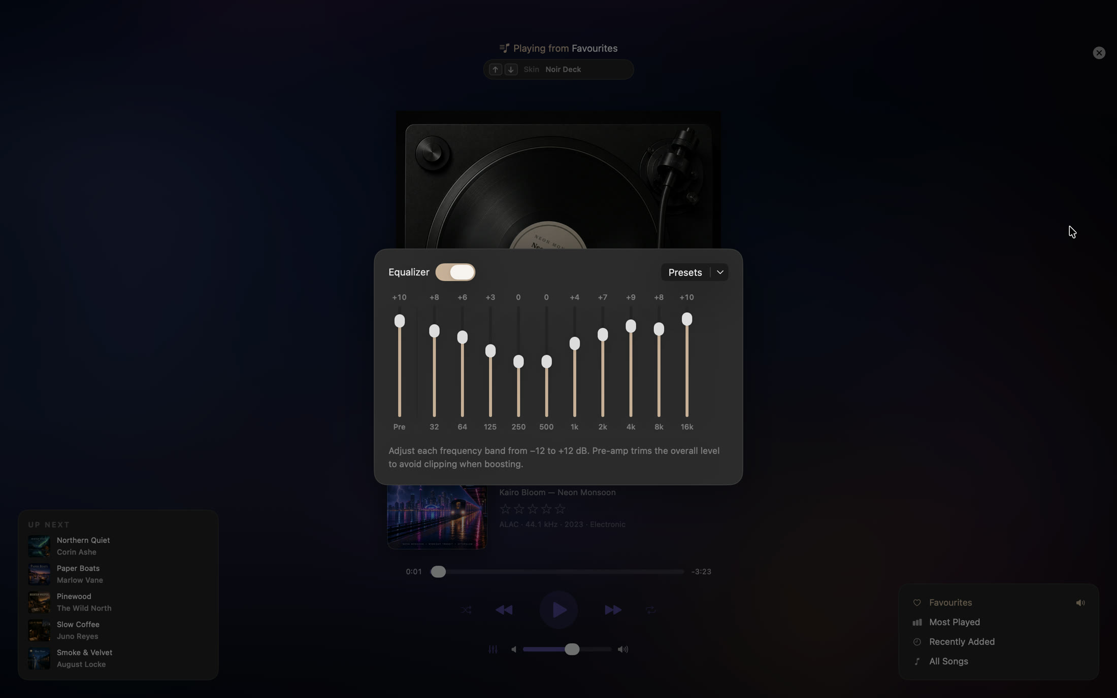 Sleevio 10-band equalizer